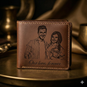 Custom Engraved Premium Faux Leather Wallet
