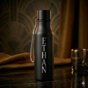 Custom Engraved Matte Black Bottle (750ml)