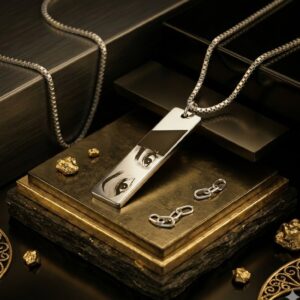 Premium Stainless Steel Eye Portrait Pendant